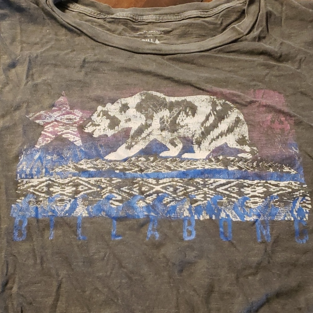 billabong shirt large california bear